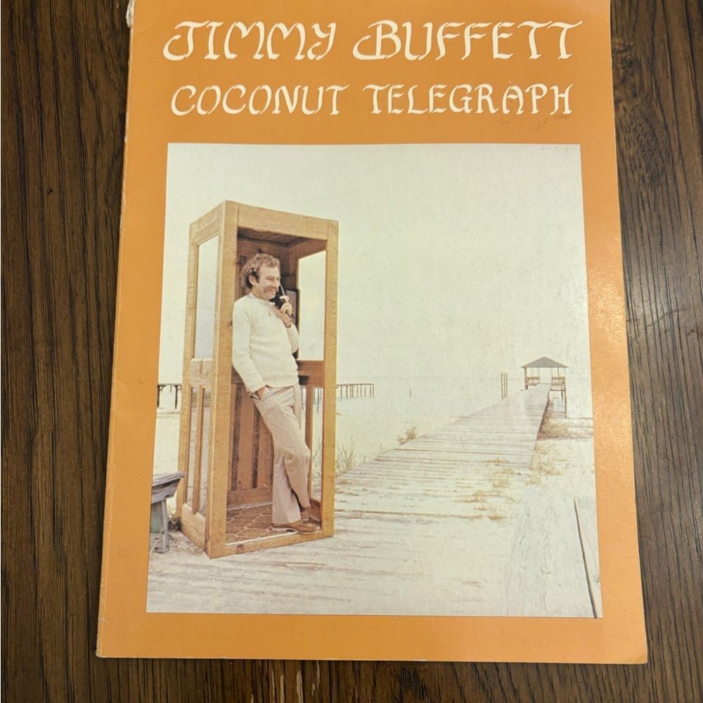 Jimmy Buffett Coconut Telegraph Album softcover song book 1981.